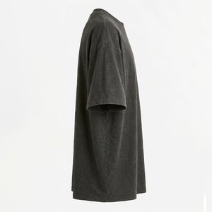 OEM Bulk Supply Custom Print Logo <b>Acid</b> Washed High Quality Women Oversized T-Shirt 100% Cotton 300 GSM Heavyweight <b>Drop</b> Shoulder - Product Image 4