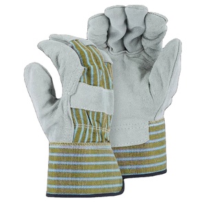 Canadian Heavy Duty <b>Cow</b> Split Leather Safety Gloves Industrial Workmen Rigger Heat Resistant Hand Protection - Product Image 6