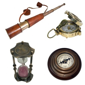 Decoración Náutica para el hogar, reloj de mesa de Metal, estación Vintage, reloj de escritorio, último diseño de alta calidad, artesanía india, diseño antiguo - Product Image 4