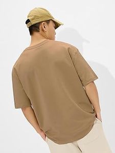 T-shirt homme col rond oversize coupe ample streetwear coton premium doux décontracté tendance mode urbaine haut de gamme - Product Image 3