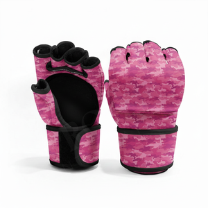 Guantes de Sparring MMA Personalizados con Estampado de Camuflaje, Guantes de Boxeo de Medio Dedo con Logotipo Personalizado para Entrenamiento y Protección en el Gimnasio - Product Image 5