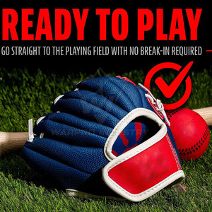 Premium Leather Training Baseball Fielding Gloves Adjustable Wrist <b>Strap</b> For Youth Adult Practice And Match Use - Product Image 6