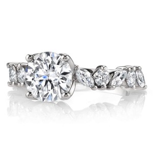 Luxury Cut Moissanite 7.5mm Prong Setting <b>Ring</b> 925 Sterling <b>Silver</b> White Gold Plated Engagement Wedding Bridal <b>Solitaire</b> <b>Ring</b> - Product Image 4