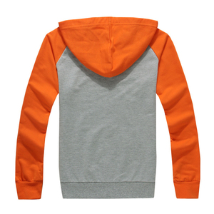 Wholesale Full Zip Cotton <b>Hoodie</b> Raglan Sleeves Lightweight Street Style <b>Men's</b> Regular Fit Solid Zipper <b>Hoodie</b> Low MOQ - Product Image 6