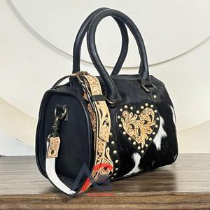 กระเป๋าเดินทางหนังวัวแท้ทำมือสไตล์วินเทจ รุ่นใหม่ล่าสุด ราคาโรงงาน สำหรับผู้หญิง - Product Image 1