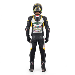 Combinaison de course Zonda Premium pour homme, 1 pièce, en cuir de vache véritable/cuir de kangourou, style MotoCP, combinaison de course sur circuit, niveau de protection 2 - Product Image 2