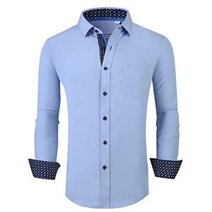 Chemises en coton pour hommes, vente en gros, fabrication professionnelle / Chemises habillées pour hommes, logo personnalisé, teinture unie, les meilleures chemises pour hommes - Product Image 6