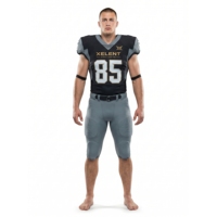 Uniforme de football américain Pro-Cut Elite pour hommes, tissu extensible quadridirectionnel en polyester et spandex, anti-bactérien, séchage rapide, vêtements d'équipe