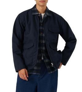 แจ็คเก็ตผ้าแคนวาสทรงหลวมแบบซิป สไตล์วินเทจ ลุคทำเก่า ระบายอากาศได้ดี ผ้าฝ้าย 100% ซักแบบพิเศษ สำหรับผู้ชาย เหมาะสำหรับฤดูหนาว - Product Image 1