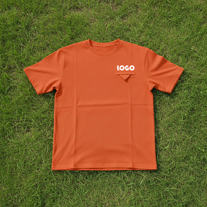 เสื้อยืดแขนสั้นโอเวอร์ไซส์ผู้ชาย พิมพ์โลโก้ด้านหน้าตามสั่ง - ผ้าฝ้าย 100% สไตล์วินเทจ ระบายอากาศได้ดีและเป็นมิตรกับสิ่งแวดล้อม - Product Image 6
