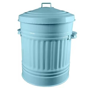 New Style Metal Mesh Cylindrical Eco-friendly Modern Style Indoor/Outdoor Use Household Waste <b>Bin</b> Trash Can - Product Image 4