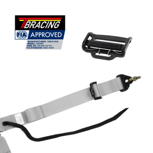 TBRACING Fabriqué à Taïwan AD03 Clip de ceinture de sécurité de course réglable en acier de 2 pouces Certifié FIA 8853-2016 ISO 9001:2015 Revêtement noir E-Coating - Product Image 2