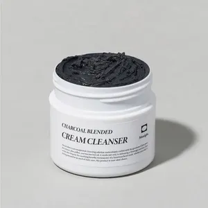 Monight 100g Charcoal <b>Blended</b> Cream Facial Cleanser High Quality - Product Image 1