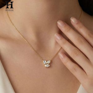 Pendentif en diamant certifié IGI/GIA, multi-formes, collier en or 18 carats – Fabricant de bijoux sur mesure - Product Image 6