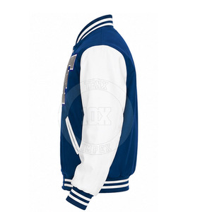 Premium Casual Letterman Jacket Heavyweight Wool Blend Embroidered Patch Snap Front Street Inspired Winter Jacket - Product Image 2