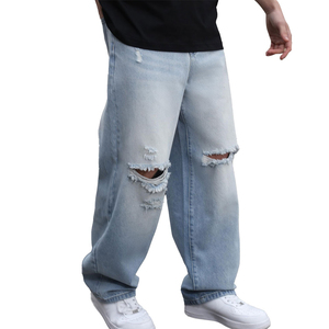 Servicio OEM, Pantalones Vaqueros Holgados de Moda para Hombre, Corte Regular, Alta Calidad, Venta al Por Mayor, Talla Personalizada - Product Image 1