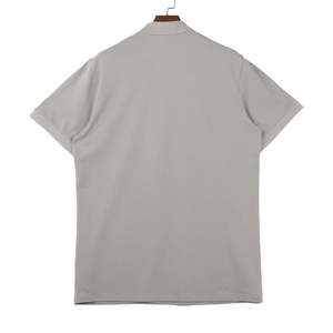 Chemises polo pour hommes personnalisées, couleur gris uni, manches courtes, coupe ajustée, style boutonné, chemises polo pour hommes à prix avantageux - Product Image 3