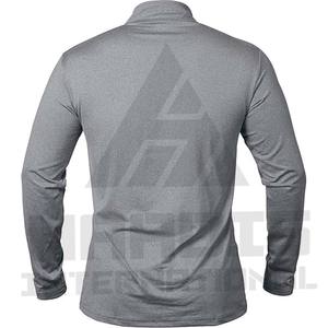 T-shirt à manches longues coupe ajustée, nouveau style, col rond, design tendance, panneau de couleur contrastée, t-shirt en coton pour homme - Product Image 5