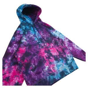 Sweat à capuche vintage tie-dye pour homme en coton épais avec finition délavée unique pour la mode urbaine moderne - Product Image 6