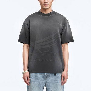 Nouveau design T-shirt délavé au soleil 100% coton personnalisable haute qualité manches courtes prix de gros fabriqué au Pakistan - Product Image 3