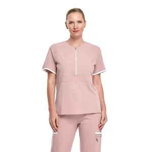 Ensemble d'uniformes d'hôpital unisexe en coton léger, blouses d'infirmière personnalisées avec poches, tissu satiné élégant, vente chaude - Product Image 2