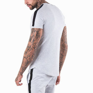 Camiseta Clásica de Cuello Redondo al por Mayor, Personalizada, Talla Grande, para Hombre, con Hombros Caídos, Gruesa, a Precio Económico - Product Image 2