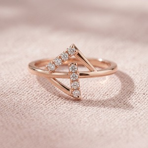 Bague en or massif 10, 14, 18 carats personnalisée avec diamants de laboratoire, cadeau de fiançailles, alliance éternelle VVS pour femme - Product Image 2