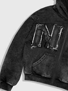 Sudaderas Extra Grandes para Hombre con Logotipo Bordado Personalizado, Hechas con Tela de Algodón Premium, Corte Holgado, Perfectas para el Invierno - Product Image 3