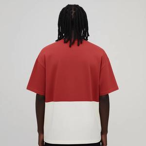 T-shirts Oversize Homme Épaules Tombantes Épais 220g 100% Coton Biologique Respirant Grande Taille Logo Personnalisé - Product Image 5