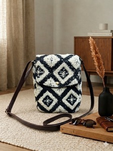 Bolso Tote de Lona con Cuentas Estilo Bohemio, Bolso Bandolera Geométrico de Gran Capacidad para Mujer, Bolso de Viaje Diario - Product Image 2
