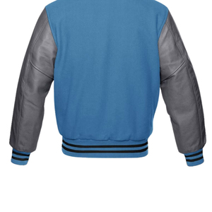 <b>Varsity</b> <b>Jacket</b> Recycled Polyester Letterman <b>Bomber</b> Oversized Cut Snap Closure Letterman Detail Professional For Men <b>Women</b> - Product Image 4
