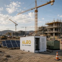 Sistema de Almacenamiento de Energía con Batería de Litio LiFePO4 ALEO Power de 2MWh, Solar, Fuera de la Red, Modelo M200, Protección IP65, Refrigeración por Aire