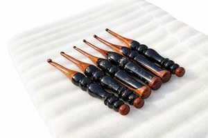 Handmade Rosewood & Resin <b>Crochet</b> <b>Hook</b> – Ergonomic <b>Crochet</b> Needles for Yarn Knitting - Product Image 1