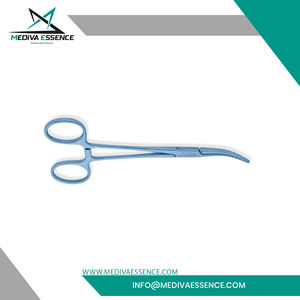 Tijeras Quirúrgicas Curvas Mediva Essence GYEE-DS01 de Acero Inoxidable Azul con Recubrimiento de Plasma, Pinzas para Arterias, Manuales, Certificación CE - Product Image 5