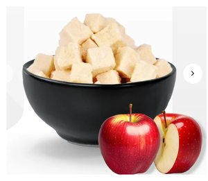 Tranches de pomme biologiques lyophilisées FD sans OGM, emballées sous vide en vrac, origine Shubhalaxmi Food Maharashtra, durée de conservation 18 mois - Product Image 1