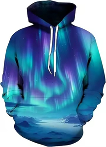 Sweat-shirts d'hiver pour hommes, coupe oversize, 100% coton, avec logo imprimé personnalisé par transfert thermique, teinture unie, couleurs personnalisables, design de poche - Product Image 6