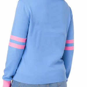 Women Casual Winter Sorority Cardigan <b>Wool</b>/Cashmere V-neck Knitted Front Button College Fraternity Style Fashion Knit Sweater - Product Image 6