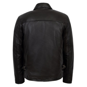 Custom 100% Genuine Indiana Jones Inspired <b>Men</b>’s Soft Napa Leather <b>Jacket</b> Brown Classic Shirt Collar <b>Jacket</b> OEM/ODM Manufacturer - Product Image 3