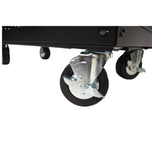 Chariot à outils roulant CSPS pour entrepôt industriel, 2 tiroirs, 91 cm, 3 roues, en acier thermolaqué, robuste, pour mécanicien et garage - Product Image 6