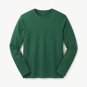 Camisetas de Manga Larga para Hombre, Personalizadas con su Marca, Cuello Redondo, Ecológicas, Deportivas, de Tela de Lona, Corte Holgado, Impresión Digital, MOQ Bajo - Product Image 3