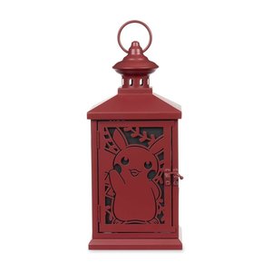 Lanterne porte-bougie découpée en métal rouge sur le thème Pokémon pour décorations d'Halloween 2026 en gros - Product Image 4