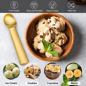 Bold Blossom <b>Mini</b> Fruit Ball Eco-friendly Ice Cream Scoop Making Tool Nonstick Anti-Freeze Wholesale Metal wholesale - Product Image 3