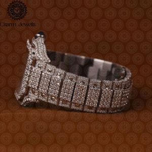 Montre de luxe Charm Jewells en acier inoxydable, boîtier rectangulaire 38 mm, quartz analogique, lunette sertie de diamants, mode féminine - Product Image 3