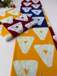 Tissu en Coton 100% Imprimé Wax Africain Nigérian en Gros, Motif Vibrant pour Vêtements de Mode, Afrique du Sud - Product Image 5