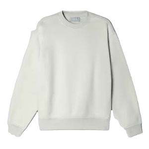 Venta al por mayor OEM Pullover Plain Dyed Plush Blank Jogger White Crewneck Cotton Custom Hoodie Crew Neck Unisex Sudadera - Product Image 5