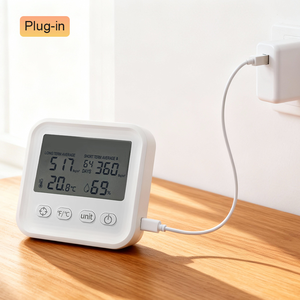 Mini analyseur de concentration de radon, <span class=keywords><strong>d</strong></span>étecteur de gaz radon, technologie de <span class=keywords><strong>d</strong></span>étection par capteur ionisant, à brancher sur prise murale - Product Image 4