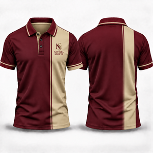 Men's Golf Clothing Print Breathable Lightweight Seamless Spandex/Polyester <b>Half</b> Sleeve Polo <b>Shirt</b> with Quick Dry Feature - Product Image 2