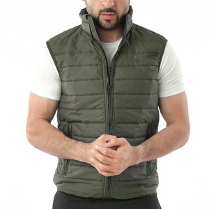 Customized Men's Sleeveless Puffer <b>Jacket</b> with Water Resistant Fabric for <b>Winter</b> Outdoor Wear Men's <b>Jackets</b> - Product Image 1