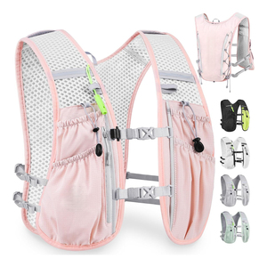 Sac à dos d'hydratation unisexe léger en nylon sur mesure avec bretelles réglables et deux poches pour bouteilles, idéal pour les sports de plein air (OEM) - Product Image 1