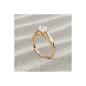 แหวนหมั้นสโตนเวลส์ ทิวลิป โซลิแทร์ ทำจากทองคำแท้ |   สำหรับผู้ได้รับการรับรอง |   เพชรแล็บโกรว์แบบฝังขา |   ด้ามมีดคม - Product Image 1